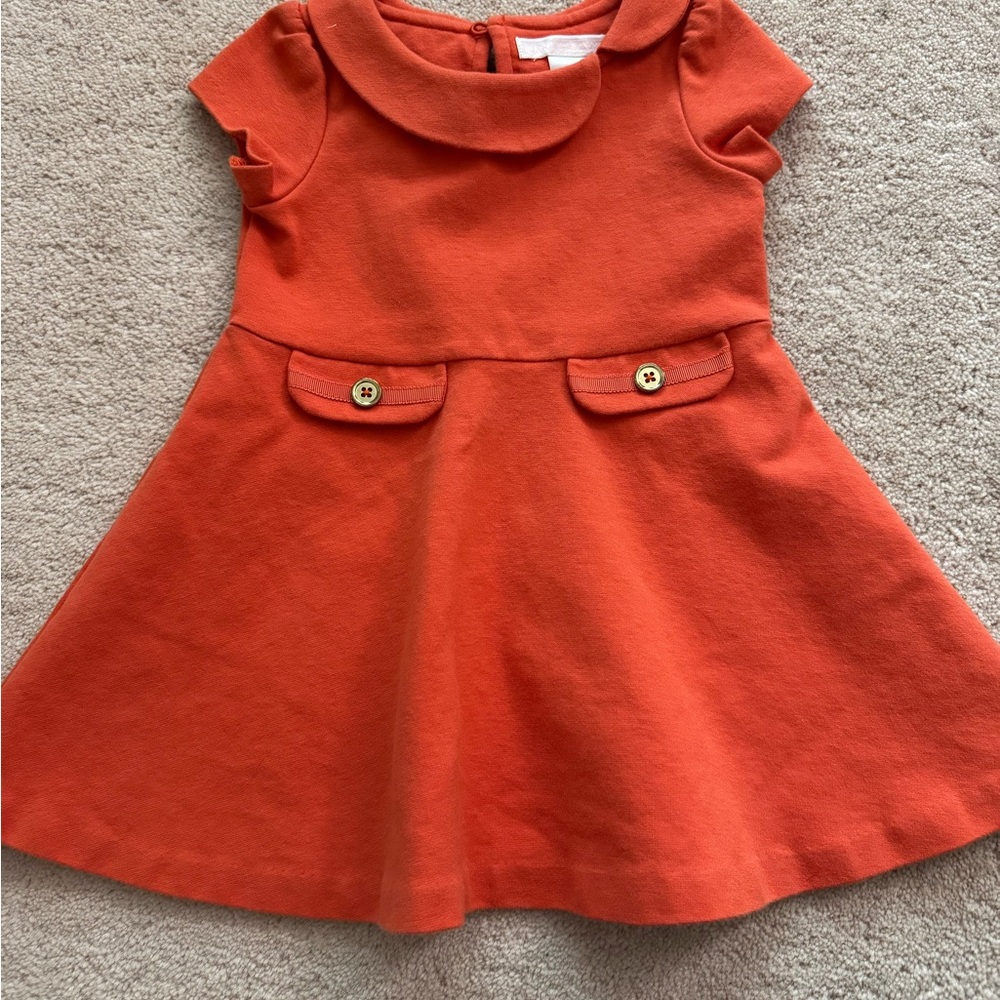 GUC Janie & Jack 12-18mo burnt orange ponte dress